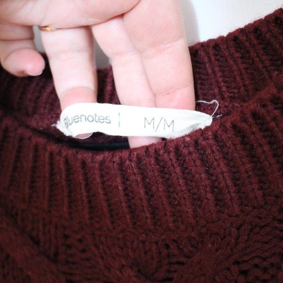 Burgundy Knit Sweater - Picture 5 of 8